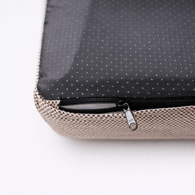 Pethijos_Espana_-_Camas_ortopedicas_de_viscoelastica_-_Cremalleras_marca_YKK foto de cerca a detalle