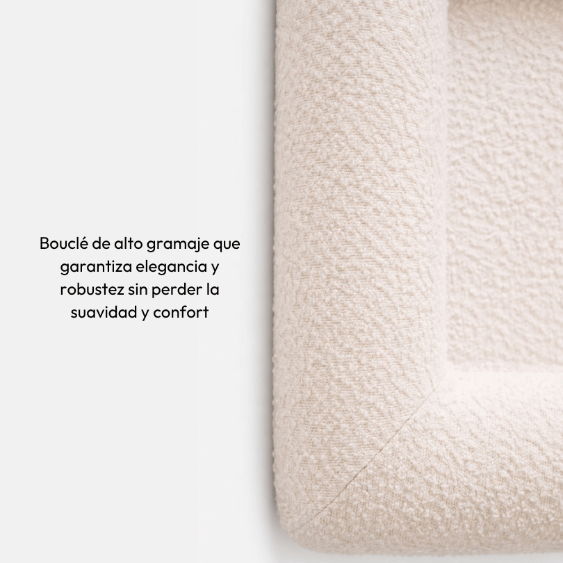 Pethijos Espana - Camas para perros ortopedicas viscoelasticas - modelo boucle blanca alto gramaje elegancia